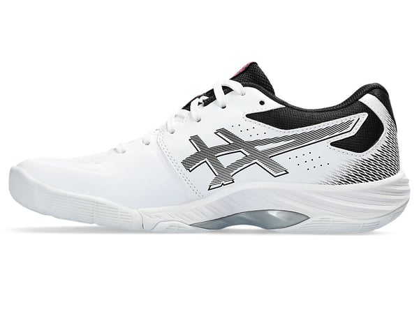 ASICS 1072A094.100_9.5 sko för lagsport Volleyboll Flicka Rosa, Vit