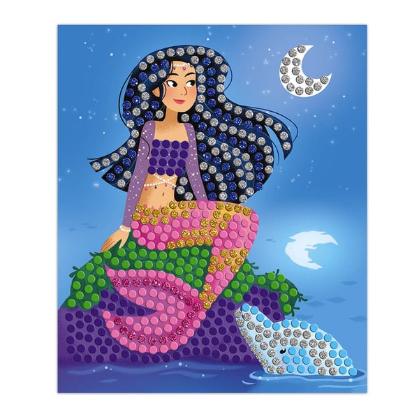 Pikkukuva 10 / 10: JANOD Creative Kit - Dolphins and Mermaids Mosaics Set 1 kpl