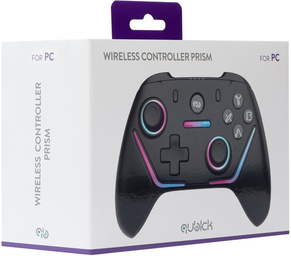 Miniatyrbillede 8 af 11: Qubick COPC0004 spil-controller Sort Gamepad Analog/digital PC