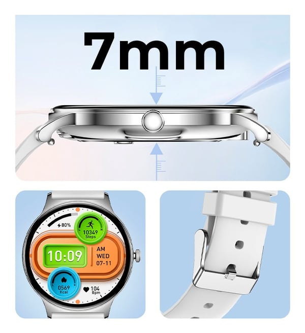 Miniatyrbillede 3 af 7: COOL Accesorios 8434847075808 Smartwatch og sportsur 3,63 cm (1.43") AMOLED 41 mm Digital 466 x 466 pixel Berøringsskærm Sort