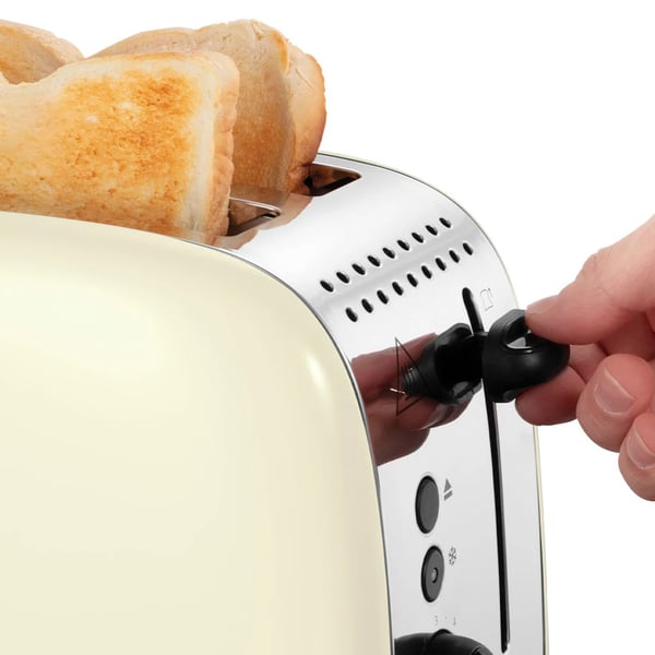 Russell Hobbs 26551-56 brødrister 6 2 skive(r) 1600 W Cremefarvet, Sølv