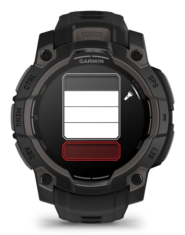 Garmin Instinct 3 AMOLED 3,05 cm (1.2") 45 mm Digital 390 x 390 pixel Berøringsskærm Sort GPS (satellit)