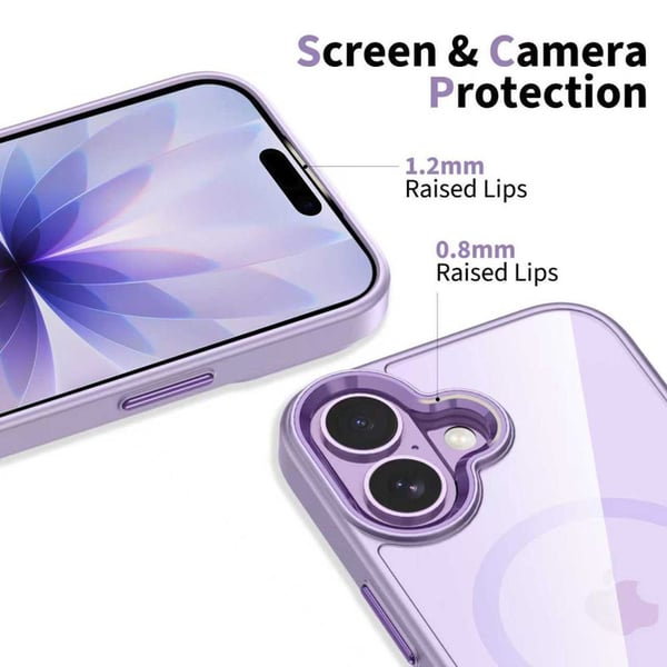 Miniatyrbillede 2 af 8: Tech-Protect 5906302334193 mobiltelefon etui 16 cm (6.3") Cover Lavendel, Transparent