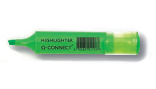 Q-CONNECT KF01116 filtpen Fin/medium Grøn, Orange, Lyserød, Gul 4 stk