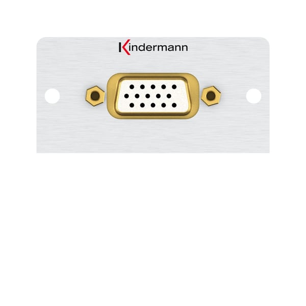Kindermann 7444000501 stikkontakt VGA Sølv