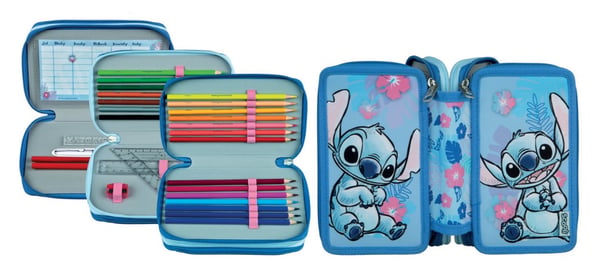 Scooli Lilo & Stitch Blødt penalhus Flerfarvet