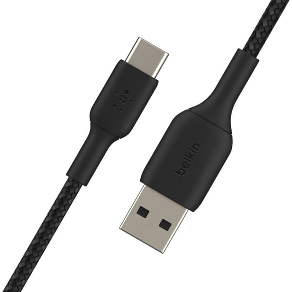 Miniatyrbillede 2 af 5: Belkin CAB002BT3MBK USB-kabel 3 m USB A USB C Sort