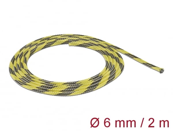 DeLOCK 20737 kabelmantel Svart, Gul