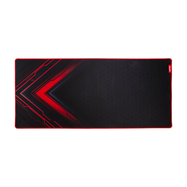 Miniatyrbillede 1 af 5: Marvo G48 Gaming Mouse Pad, X-Large 900x400x3mm, Soft Microfiber Surface for speed and control with Non-Slip Rubber Base and Stitched Edges, Black and Red Gaming musemåtte Sort, Rød