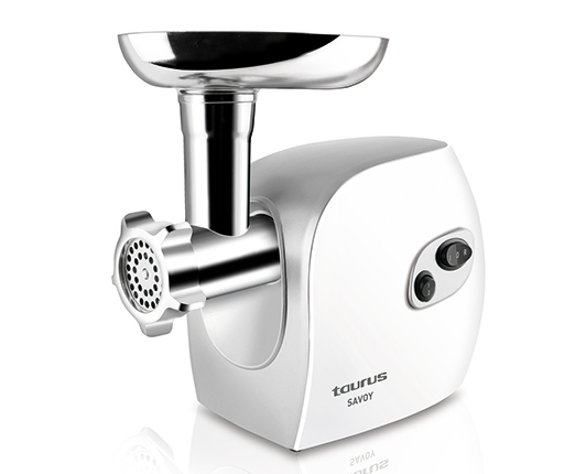 Miniatyrbillede 1 af 5: Taurus Savoy kødhakker 450 W Rustfrit stål, Hvid