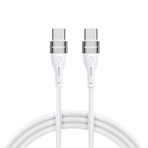 Miniatyrbillede 1 af 5: Wozinsky 5907769308802 USB-kabel USB 2.0 2 m USB C 65 W Hvid