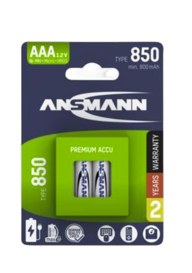 Ansmann 1311-0024 kotitalousparisto Ladattava akku AAA Nikkelimetallihybridi (NiMH)