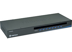Miniatyrbild 1 av 3: Trendnet TK-803R 8-Port USB/PS/2 Rack Mount KVM Switch KVM-switchar Rackmontering