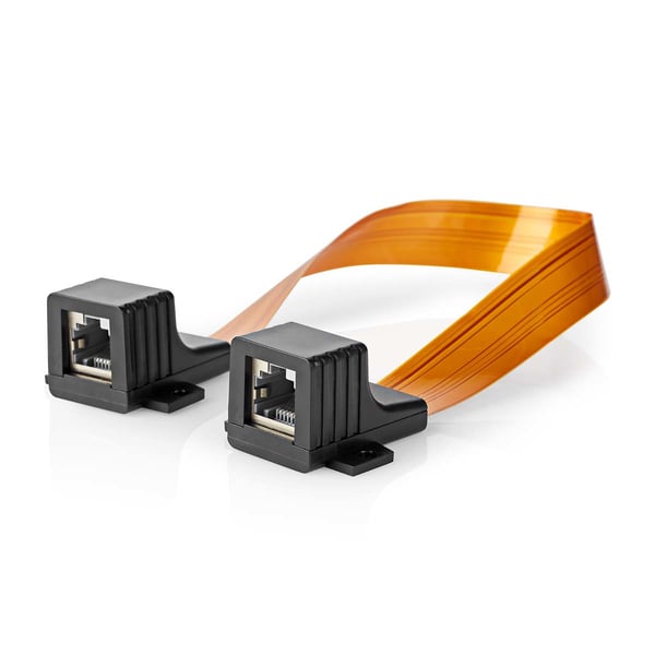 Nedis CCGB85901BK03 netværkskabel Sort, Orange 0,3 m Cat5e U/UTP (UTP)