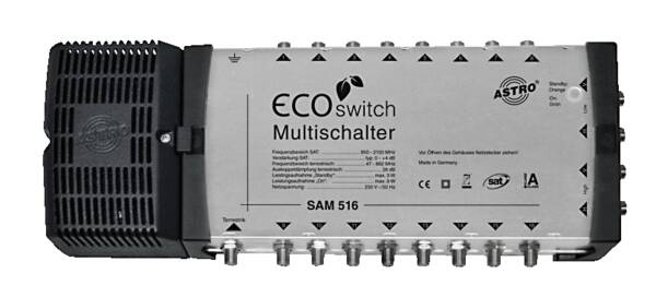 Miniatyrbillede 1 af 2: Astro SAM 516 ECOswitch satellit multikontakt 5 inputs 16 outputs