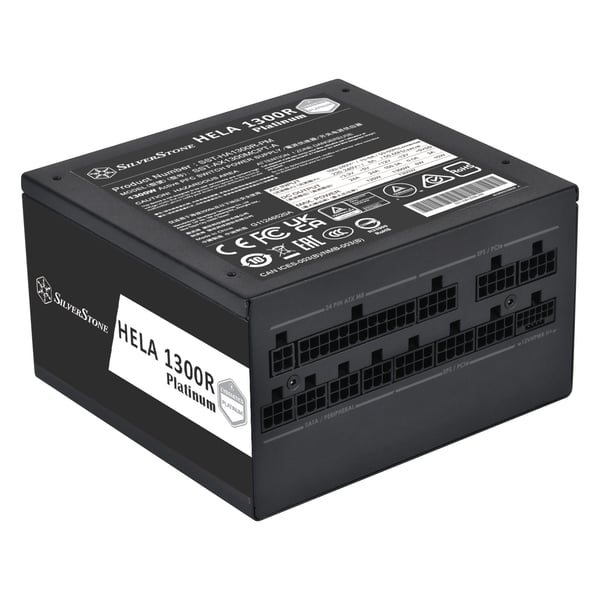 Silverstone HELA 1300R Platinum virtalähdeyksikkö 1300 W 20+4 pin ATX ATX Musta