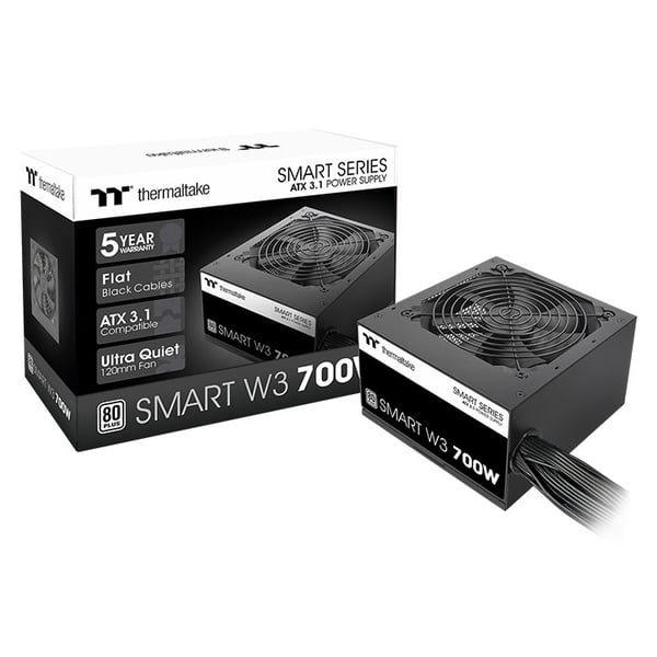 Thermaltake Smart W3 strömförsörjningsenheter 700 W 24-pin ATX ATX Svart