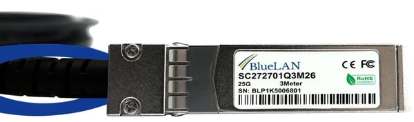BlueOptics SC272701Q1M30 InfiniBand og fiberoptisk kabel 1 m SFP28 Sort