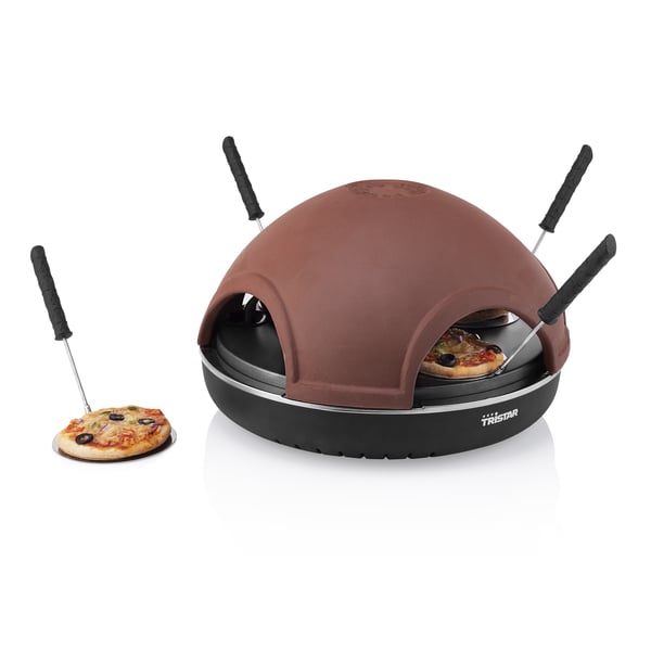 Miniatyrbild 11 av 17: Tristar PZ-9154 pizzajärn och pizzaugn 4 pizza/pizzor 900 W Svart, Brun