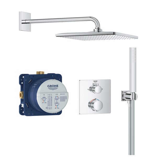 Miniatyrbillede 1 af 4: GROHE Precision Thermostatique brusesystem Krom