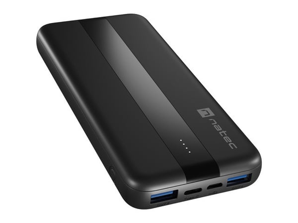 Miniatyrbillede 3 af 7: NATEC TREVI SLIM Q V2 Lithium polymer (LiPo) 10000 mAh Sort