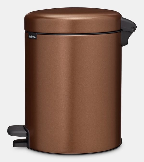 Brabantia NewIcon 5 L Rund Stål Brun