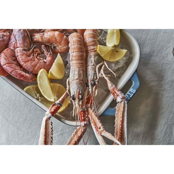 Staub 3-delars rektangulärt ugnsformset i keramik, turkos