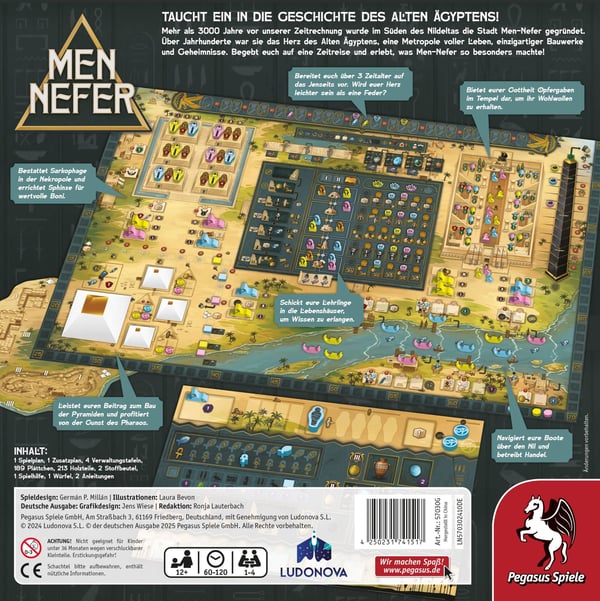 Pikkukuva 4 / 9: Pegasus Men-Nefer 120 min Lautapeli