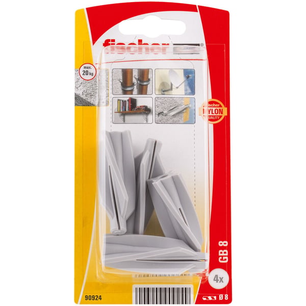 Miniatyrbillede 1 af 4: Fischer 90924 skrueanker og vægudtag 4 stk Udvidelsesanker 50 mm