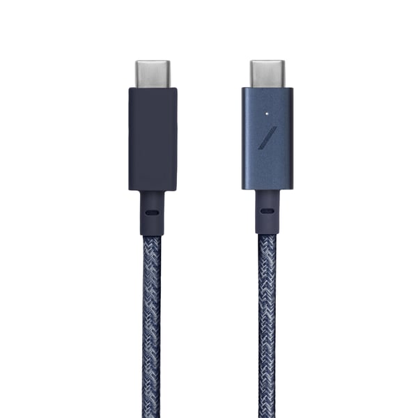 Native Union Belt Cable Pro USB-kaapeli USB 2.0 2,4 m USB C 0,48 Gbit/s 100 W Sininen