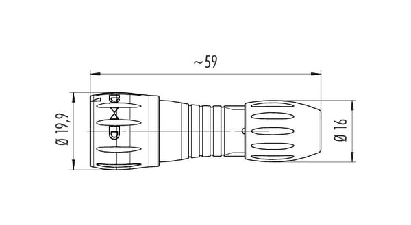 BINDER 99-0771-001-08 kabelsamler Bayonet