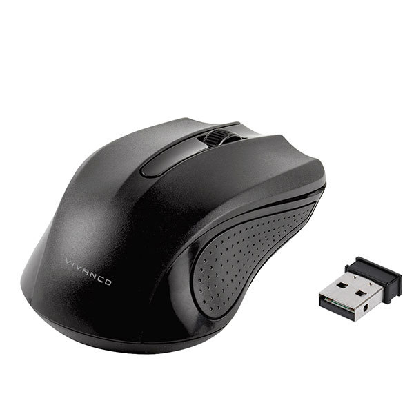 Vivanco 36639 mus Ambidextrous RF trådløst Optisk 1000 dpi