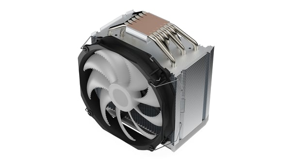 Miniatyrbillede 2 af 15: SilentiumPC Fortis 5 ARGB Processor Luftkøler 14 cm Sort, Grå, Stål