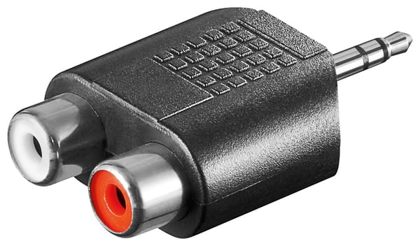 Goobay 11604 kaapelin sukupuolenvaihtaja 3.5 mm 2x RCA Musta Goobay 11604 kaapelin sukupuolenvaihtaja 3.5 mm 2x RCA Musta