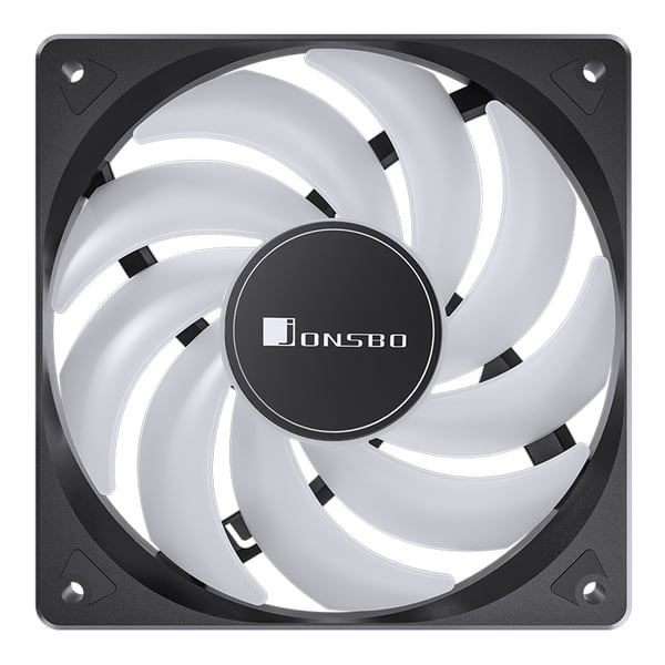 Miniatyrbillede 10 af 10: Jonsbo SL-120C Computerkølesystem Computerkabinet Ventilator 12 cm Sort, Hvid 1 stk