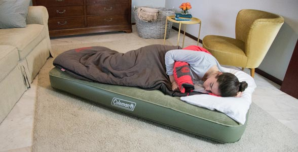 Coleman Comfort Bed Single Enkelmadrass Grön