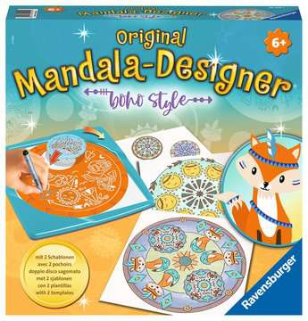 Miniatyrbillede 1 af 7: Ravensburger Midi Mandala-Designer Boho Style Farvelægning billedsæt