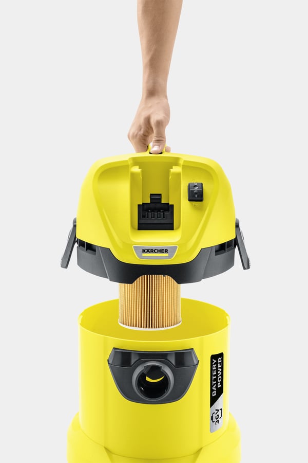Kärcher 1.629-911.0 dammuppsugare Svart, Gul 17 l 300 W