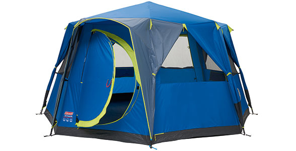 Miniatyrbillede 3 af 8: Coleman Octagon Blue-Lime Blå, Lime Gruppetelt