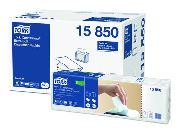 Miniatyrbild 1 av 4: Tork - Dispenserservetter, 2 lager, Premium - Vit
