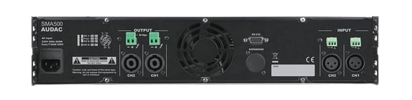 AUDAC SMA500 audio forstærker 2.0 kanaler Sort