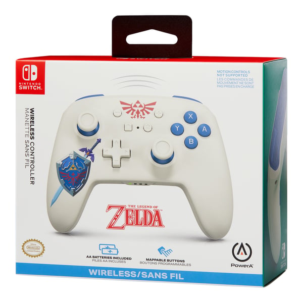 PowerA NSGP0015-01 spil-controller Blå, Rød, Hvid Bluetooth Gamepad Analog Nintendo Switch, Nintendo Switch Lite, Nintendo Switch OLED