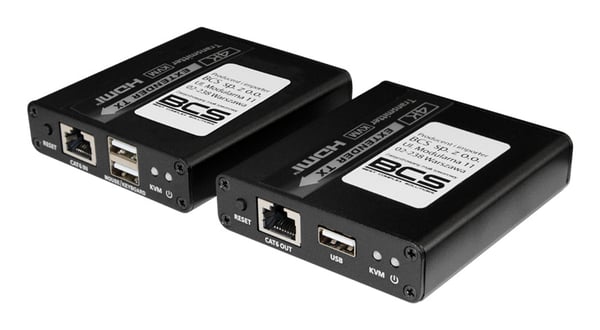 BCS BCS-UTP-KVM-1080P AV-signaalin jatkaja AV-lähetin ja -vastaanotin Musta