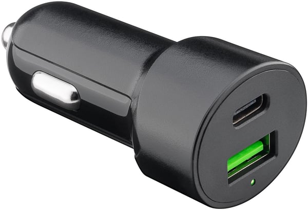 Goobay 39908 mobilladdare Smartphone, Surfplatta Svart Cigarr tändare Snabb laddning Automatisk