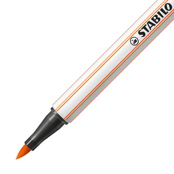 STABILO Pen 68 brush stiftpennor Orange 1 styck