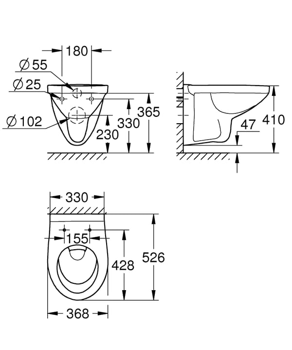 GROHE Bau Ceramic toilet