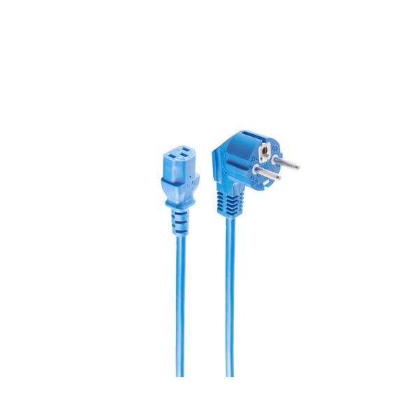 shiverpeaks BS09-05041 el-ledning Blå 3 m CEE7/7 IEC C13