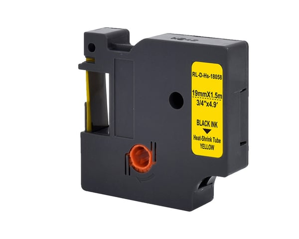 G&G 21697 etiketbånd Sort på gul