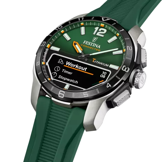 Festina Connected D Armbåndsur Hanstik Sort, Sølv Sølv