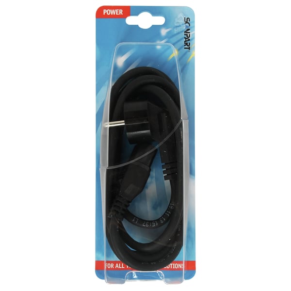 SCANPART 2380531030 el-ledning Sort 2 m C15 forbinder